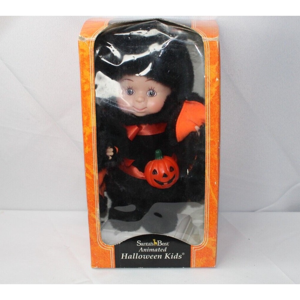 1994 Santa's Best 13" Animated Halloween Kids Bat Girl, Decor ONLY, please read. - Picture 10 of 16
